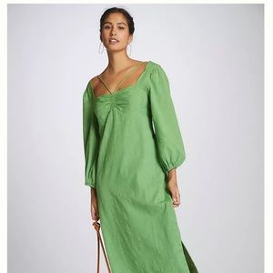NWT Super Cute Green Maeve by Anthropologie Midi Dress